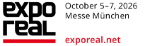 Expo Real, 5. bis 7. Oktober 2026, Messe München, exporeal.net